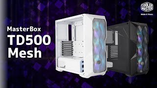 【衝撃】2022年春！PCを作るならこのケース！【1万円】台でARGBファン【3個】標準搭載！白と黒の２色！MASTERBOX TD500 MESH (CoolerMaster)