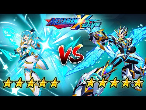 DiVE Armor RiCO 5☆ Vs Next DiVE Armor X 5☆ - Mega Man X DiVE (Mobile Controls PvP)