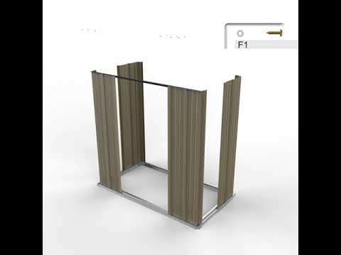 5x3 Outdoor storage shed assembly video