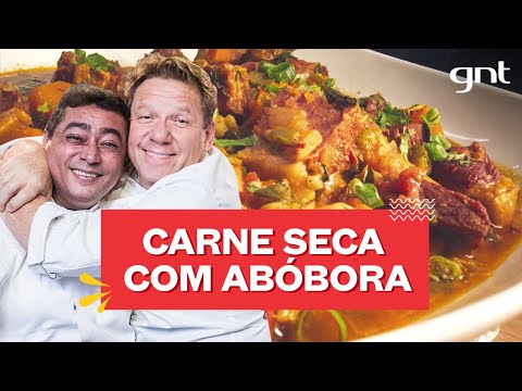 JABÁ COM JERIMUM: carne seca, abóbora e farofa | Claude Troisgros E Batista | Que Marravilha