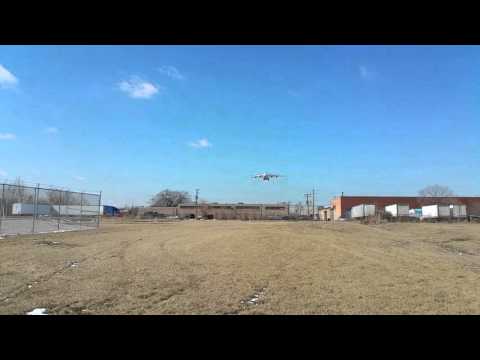 Antonov AN-124 landing at Chicago O'Hare Airport