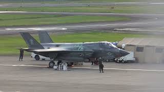 高知空港に緊急着陸のF-35B【エンジン試運転‼】5月3日　今回は順調な仕上がり　離陸は間もなく？#F35B #岩国航空基地 #高知龍馬空港