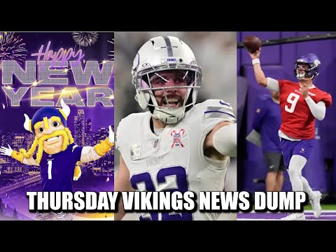 Minnesota Vikings News Dump (1.1.2026) | Happy New Year! Harrison DPOTW. McCarthy Practices.