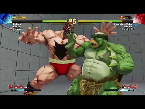 SFV AE KICHIPA ZANGIEF VS STORMKUBO E HONDA