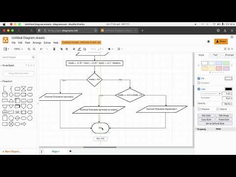 12. Solução exercício 3 sobre fluxogramas - Curso de Lógica de Programação com VISUAL G
