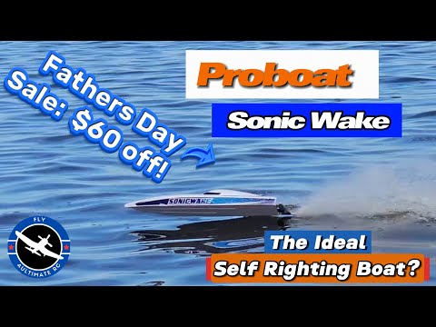 Proboat Sonic Wake: $60 Off!! 1st Boat bash of the Summer.  Is this the Ideal Self Righting RC Boat?