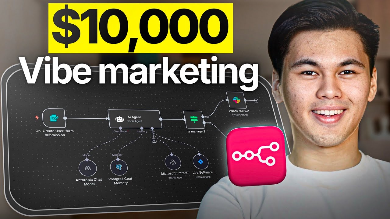 How to Build a $10,000 Vibe Marketing Workflow with AI + N8N