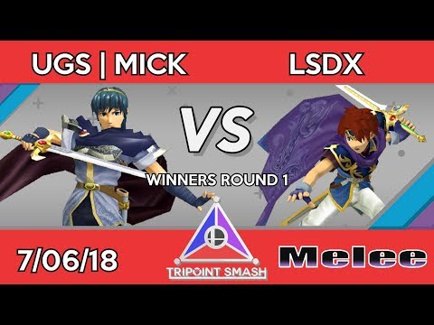 UGS | Mick (Marth) vs LSDX (Roy) - Tripoint Smash 18 Winner's Round 1