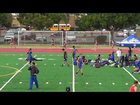 VarG 400m vs Fountain Valley 3-21-18 - Los Alamitos Girls