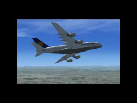 First Landing a380 at milano malpensa