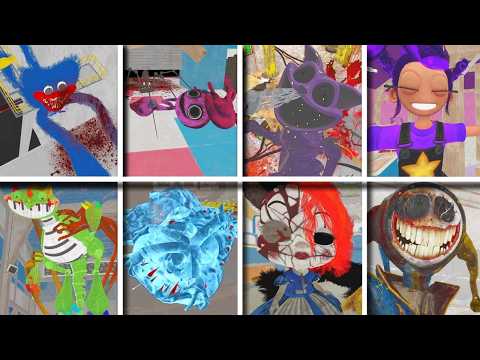 ALL Bosses Deaths Behind The Scenes - Poppy Playtime: Chapter 1-5 Comparison (Showcase)