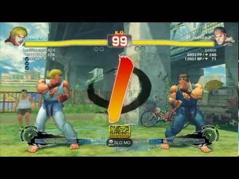 SSF4 AE 2012: LeviStrauss1829 (Ken) vs jyobin (Ryu) - Xbox Live Ranked Match