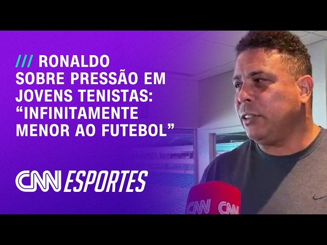 João Fonseca: Ronaldo diz que pressão em jovens tenistas é INFINITAMENTE MENOR que no futebol