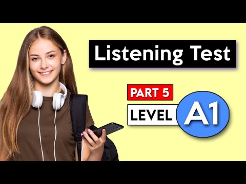 A1 Listening Test - Part 5 | English Listening Test