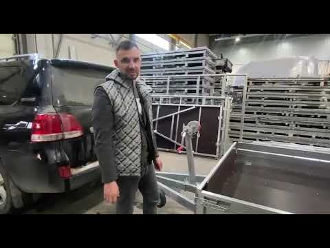 фото прицеп викинг 1325 низкий борт 370 мм с тентом 300 мм 0