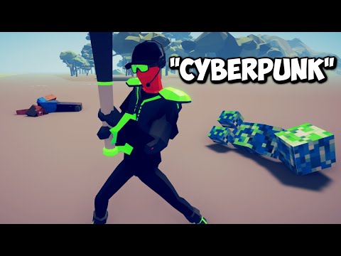 New Mod Unit Cyberpunk vs EVERY FACTION - Totally Accurate Battle Simulator TABS