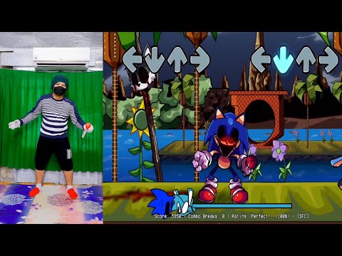 Friday Night Funkin' VS SONIC.EXE ZERO VERSION - Remake Vs Sonic.EXE In Real Life (FNF IRL )