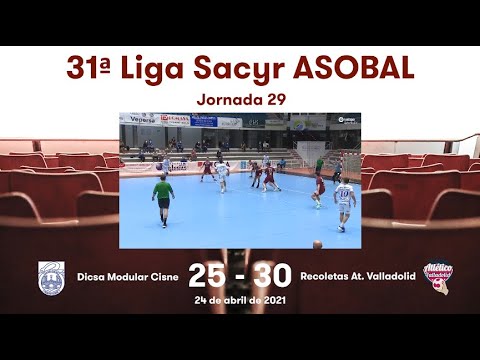 31ª Liga Sacyr ASOBAL J29: Dicsa Modular Cisne - Recoletas At. Valladolid 25-30