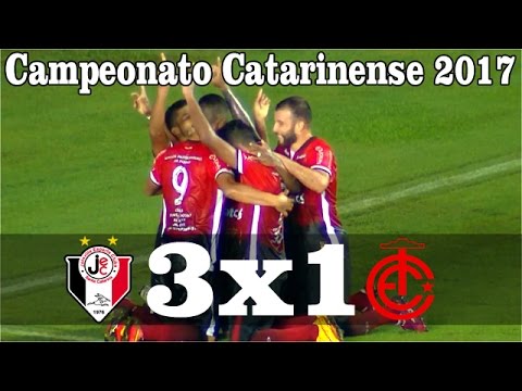 GOLS: JOINVILLE 3 X 1 INTER DE LAGES - CATARINENSE 2017 - 08/04/2017