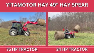 🚜 FIELD TESTING THE YITAMOTOR 49" Hay Spear Attachment