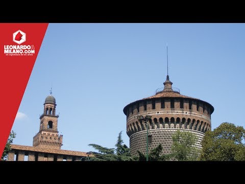 米蘭的斯福爾扎城堡--公爵的堡壘。 (The Sforza Castle in Milan - the fortress of the Duke)