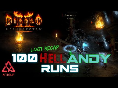 Diablo 2  Resurrected - 100 Hell Andariel Runs