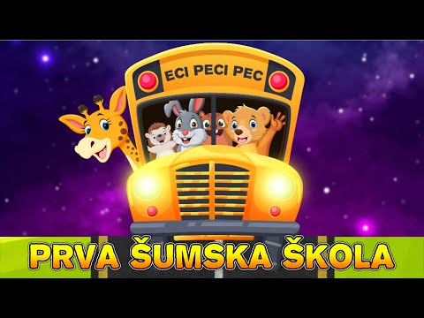 Prva šumska škola - Dečija pesmica | Životinje za decu | Pesmica za decu o životinjama | Zivotinje