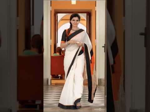 She’s a dream in a saree 🥰🐣 #Theri #Vijay #Samantha #GVPrakash #Atlee