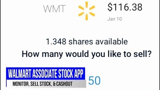 Walmart Associate Stock App with Computershare,How to Sell Shares & Setup Bank  Deposit on App