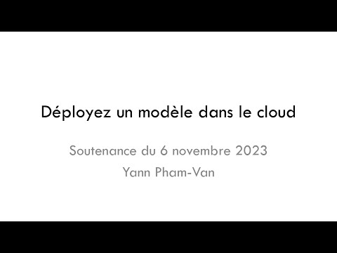 Déployer un modèle dans le cloud - Data Scientist - Projet 8