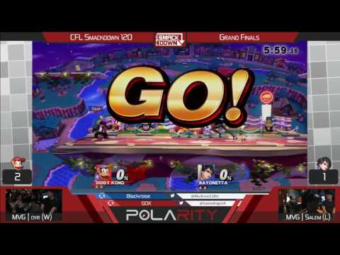 CFL Smackdown 120 WiiU - MVG Dyr (Diddy Kong) vs MVG Salem (Sheik, Bayonetta) - Grand Finals