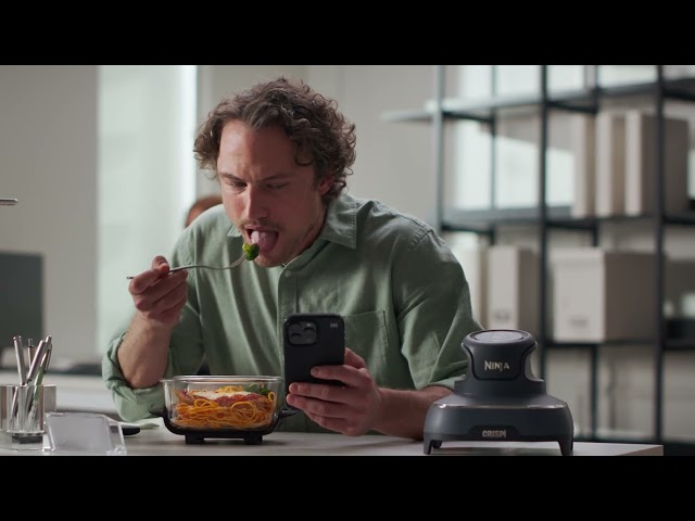 Ninja FN101UKGY CRISPi 4-in-1 Portable Air Fryer Cyberspace Blue Healthy Crispy Cooking