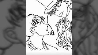 映画名探偵コナン  紺青の拳。放送記念　描いてみた