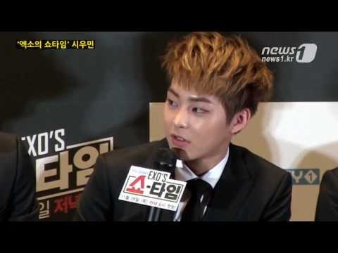 EXO Showtime press con Xiumin 131128