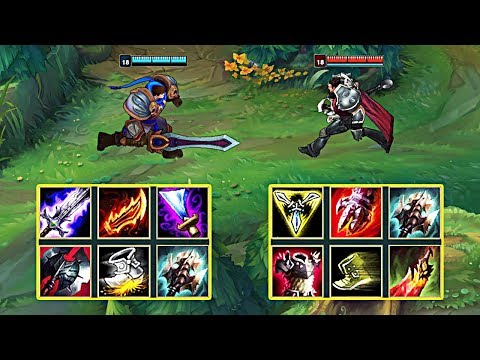 NEW GAREN vs DARIUS FULL BUILD FIGHTS & Best Moments!