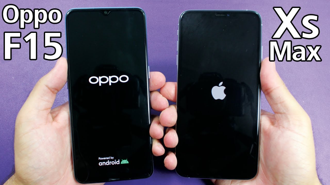 Oppo F15 vs iPhone XS Max Speed Test - Which is Faster?😨