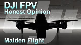 DJI FPV honest opinion | maiden flight crash & flip over | normal sport and ACRO/manual mode