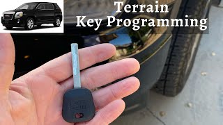 How To Program A GMC Terrain Key 2014 - 2017 DIY Transponder Chip Ignition Tutorial