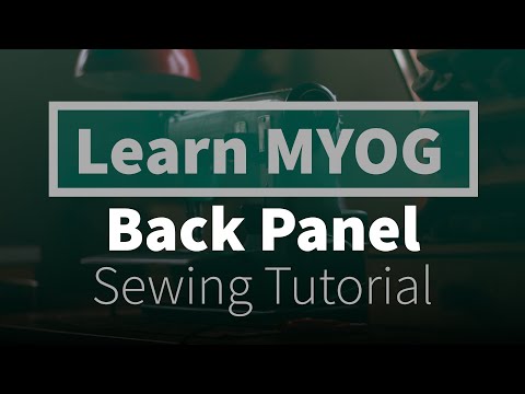 Back Panel Walk Thru for Trail Running Backpack Pattern