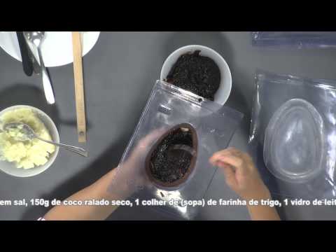 Bom Sabor Recipes 03/13/2015 - Easter egg with creamy coconut filling