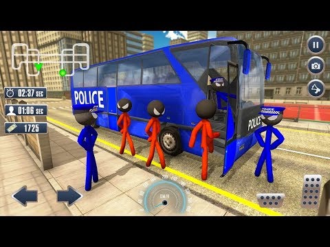 Prison Stickman Transport Police Van - (Android iOS Gameplay Trailer)