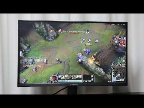 게이밍 모니터 기가바이트 GS27F FHD 게이밍 165 ~ LOL 게임 영상(with FreeSync Premium, 165Hz, OD)