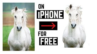HOW TO REMOVE BACKGROUND FROM PHOTOS ON iPHONE - PROKNOCKOUT - 2017