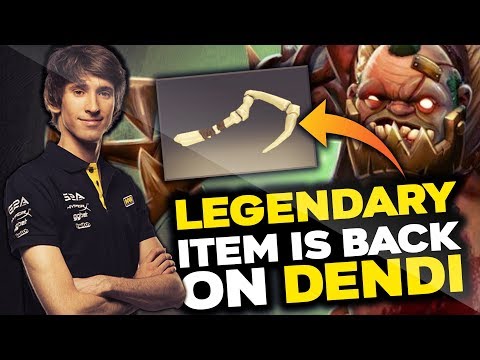DENDI Legendary Pudge Back With LEGENDARY DC HOOK ITEM! EPIC Gameplay Best Pudge Dota 2