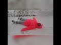 Making snow angels