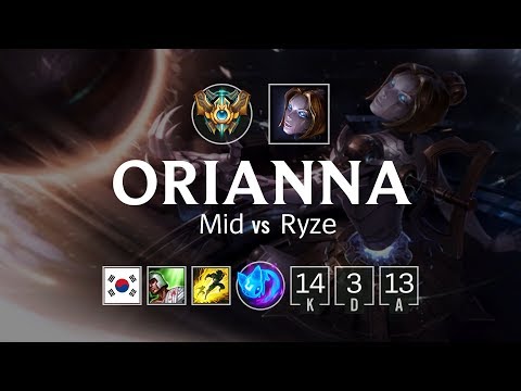 오리아나 Mid vs 라이즈 - KR Challenger Patch 8.14
