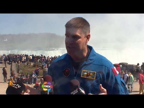 Canadian Astronaut Jeremy Hansen Visits Niagara Falls Ahead of Solar Eclipse