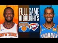 KNICKS at THUNDER | FULL GAME HIGHLIGHTS | December 27, 2023