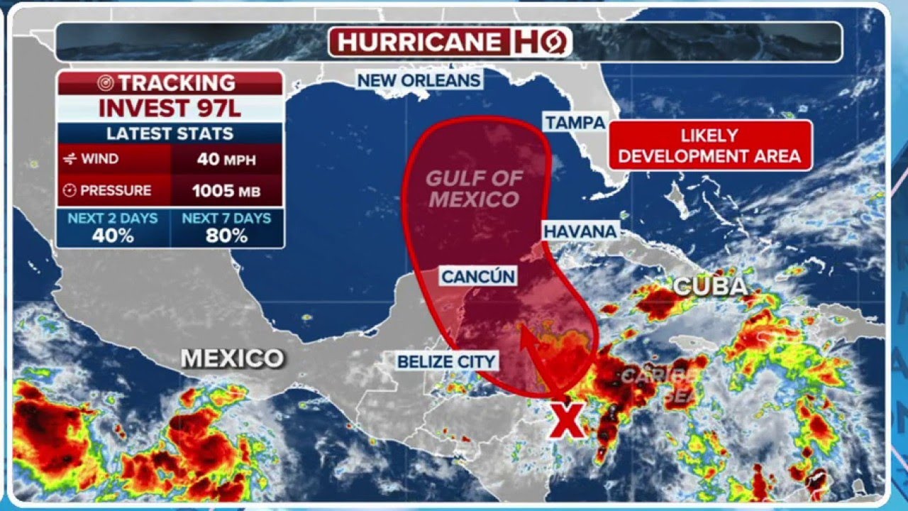 Invest 97L Designated In Caribbean Putting Gulf Coast On Alert