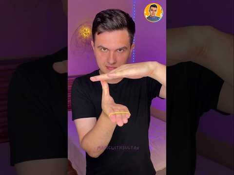 Rubber Band Magic Trick 😱 #shorts